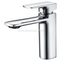 Brass Bathroom Water Faucets With Polished Chrome